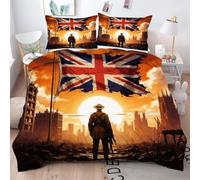 Gumntun Funda Nordica Cama 105-200x200 cm Banderas Coloridas, Transpirable Funda de Edredón Estampada 3D, 3 Piezas Microfibra Suave Juego de Ropa de Cama para Todas Las Estaciones_4970a