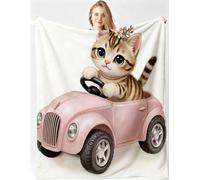 Gumntun Manta 3D 180x220cm Gato De Coche para Alla Camera da Letto-A154