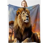 Gumntun Manta 3D 180x220cm León Animal para Alla Camera da Letto-A9