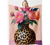 Gumntun Manta 3D 180x220cm Motivo Leopardo para Alla Camera da Letto-A166