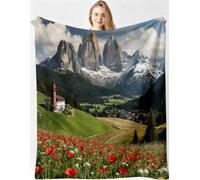 Gumntun Manta 3D 180x220cm Pradera De Flores para Alla Camera da Letto-A192