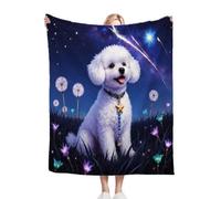 Gumntun Manta para Sofá Grandes 180x220 Perro Peluche Diente De LeóN, Plaid Cama Ligera para Niño y Mascota, Flotilla Manta Mullida de Sofá para Hogar Oficina Viaje Niños y Adultos_B10942