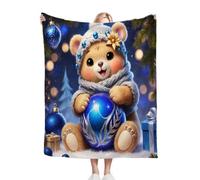 Gumntun Manta Polar Cama 150 Oso Azul NiñO, Plaid Mantitas Sofa para Cama Suave y Peluda de Doble Cara, Manta de Sofá de Cama o de Sala de Estar - 220x240 cm_23383a