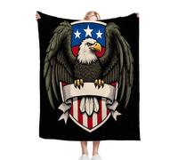 Gumntun Manta Polar Cama 90 áGuila En Escudo De Armas, Súper Suave Manta Polar de Microfibra y Franela, Muy Suave y Acogedora Mantitas Sofa para Niño y Mascota - 150x200 cm_20141a