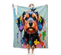 Gumntun Mantas Cama 180-240x260 cm NiñA Bailarina MarróN, 3D Estampado Manta Sofá de Franela, Sherpa Gruesa Caliente Frazada para Mujeres Hombres Parejas y Familias_B9006