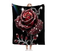 Gumntun Mantas Cama 90-135x150 cm Rosa De Playa, Sofá Manta Cálida con Estampado 3D, Frazada Suave Ligero y Transpirable para Todas Las Estaciones - 135x150_B2546