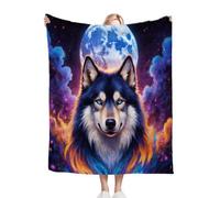 Gumntun Mantas para Sofas Grandes 240x260 cm 3D Animales Lobos, Fácil de Cuidar Mantas para Cama, Frazada Polar 100% Microfibra Extra Suave para Niños y Adultos_B18816