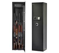 Gun Cabinet, Large Rifle Safe, Long Gun Safe For Rifle Shotgun For Home, Quick Access 4-5 Gun Storage Cabinet, Silent Mode, HUANGHAIQIU