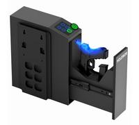 Gun Safe - Caja de seguridad biométrica para pistola de noche, huella dactilar, 3 vías de acceso rápido, caja de bloqueo para mesita de noche, cama, escritorio, pared, tocador
