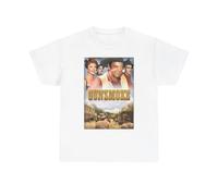 Gun Smoke Graphic T Shirt Vintage Western Series Cowboys Unisex Heavy Cotton tee White XXL