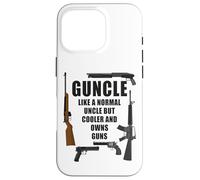 Guncle - Like a Normal Uncle But Cooler and Owns Guns Carcasa para iPhone 16 Pro