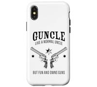 Guncle, Like a Normal Uncle But Fun and Owns Guns Carcasa para iPhone X/XS