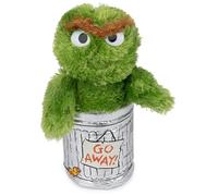 Gund Barrio Sésamo 75860 Óscar el Gruñón - Peluche (25 cm) | Los detalles sensoriales táctiles suaves promueven el juego de simulación y la expresión emocional durante el aprendizaje