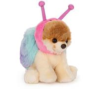 GUND Boo, The World's Cutest Dog, Itty Bitty Boo Snail #60, peluche de animal de peluche, decoración de primavera, rosa y azul, 5 pulgadas