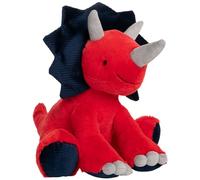 GUND Carson Triceratops - Animal de peluche de dinosaurio, rojo y azul, 12 pulgadas