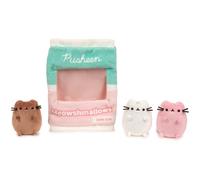 GUND Pusheen Meowshmallows - Bolsa de golosinas con mini felpa extraíble, animales de peluche para edades de 8 años en adelante, rosa/verde, 7.5 pulgadas