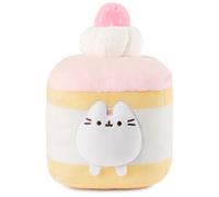 GUND Pusheen - Peluche de Pastel de Fresa, Juguete Blando, Juguete de Peluche Coleccionable, Peluche de Postre, Animal de Peluche de Gato para Edades de 8 años en adelante, Rosa, 6 Pulgadas