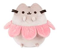 GUND Pusheen - Pétalos de flores rosas, gato de peluche, gris y rosa, 9.5 pulgadas
