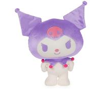 GUND Sanrio Hello Kitty Kuromi Felpa, animal de peluche premium para edades de 1 año en adelante, 9.5 pulgadas, púrpura/blanco