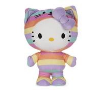 GUND Sanrio Hello Kitty Rainbow Outfit Peluche Premium Animal de peluche para edades de 1 a o en adelante 9.5 Arco ris