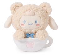 GUND Sanrio Oficial Hello Kitty y sus amigos Cinnamoroll Cafι? Latte Teddy Bear Plush Juguete de peluche coleccionable Animal de peluche para eda