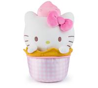 GUND Sanrio - Peluche oficial de Hello Kitty con helado, para ni os de 1 a o en adelante, color rosa y blanco, 10 unidades