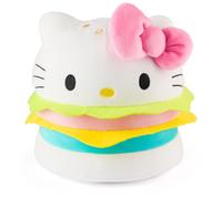 Gund Sanrio Peluche oficial de Hello Kitty Hamburguesa, peluche coleccionable, animal de peluche para edades de 1 ao en adelante, rosa/blanco 8