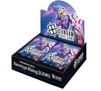 Gundam Card Game: Newtype Rising GD01 Booster Display [Inglés] - 12 paquetes de refuerzo con 12 cartas cada uno + 1 ficha | con protección de envío Heartforcards