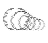 Gundhgstrr Atrapasueños para Hacer Coronas, Juego de 20 Anillos de Metal para Manualidades en 5 Tamaños para Decoraciones DIY