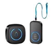 Gundhgstrr BotóN CordóN InaláMbrico para Llamar una un Buscapersonas Emergencia, Buscapersonas SOS, BotóN Llamada para NiñOs y Personas Mayores, Llamada Negro Enchufe Europeo.