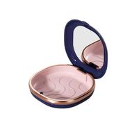 Gundhgstrr Estuche para Retenedores Dentales con Espejo, Alineador Magnético, Protector Bucal, Contenedor de Almacenamiento para Aparatos de Ortodoncia, para Viaje, Dentadura Postiza, Color