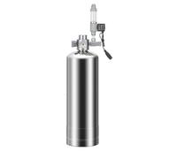 Gundhgstrr Generador de CO2 con Válvula Electromagnética de Inserción, Medidor de, Tanque de Peces, Reacción de Materia Prima, Generador de CO2, 2 L, Enchufe de la UE.