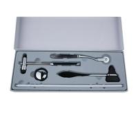 Gundhgstrr Juego de 4 Martillos de Reflejos Neurológicos con Diferentes Cabezales para un Diagnóstico Eficaz.