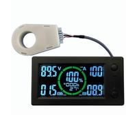 Gundhgstrr Medidor de Coulomb Hall con Bluetooth y Pantalla A Color para Batería de Litio, Voltaje y Corriente de Vehículos Eléctricos, 400 A.