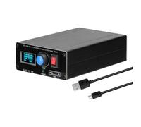 Gundhgstrr Mini Sintonizador de Antena Automático ATU-100-0A de 1,8-55 MHz, Pantalla OLED de 0,91 Pulgadas, Carcasa de Aleación de Aluminio con Batería de 1500 MAh,