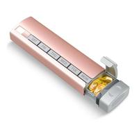 Gundhgstrr Organizador de Pastillas de 7 Días, de Aleación de Aluminio de Primera Calidad, Portátil, para Guardar Medicamentos, para Viajes, Tabletas Diarias, Vitaminas.