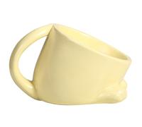 Gundhgstrr Pet Bowl Garden Outdoor For Cats Dogs Ceramic Non-Slip Feeding Dish Pet Bowl For Pets Yellow