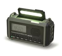 Gundhgstrr Radio Meteorológica Solar con Manivela Am FM SW NOAA, 4 Modos de Alimentación, 10000 MAh, Multifunción, Linterna, Alarma SOS, Banco de Energía.