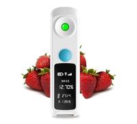 Gundhgstrr Refractómetro - Rango 0-32%, Precisión ±0,1%, Resistente Al Agua, Recargable - para Frutas, Verduras, Postres y Bebidas