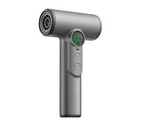 Gundhgstrr Secador de Pelo Portátil Inalámbrico de 30 000 RPM, 100 Velocidades, Secado Rápido, Iones Negativos, Control Inteligente de Temperatura, Color Gris Oscuro.