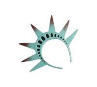 Gungtj 4th of July Headband, Estatua Goddesses Traje, 11,81 x 5,12 x 3,94 pulgadas Comfortable Fit, Lightweight Patriotic Prop for Events, School, Independence Day, Desfile y Rendimiento