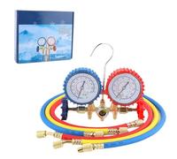 Gungtj AC Refrigerant Recharge Kit - Car Freon Pressure Diagnostic Tool for Cooling System Service | Meter Hose with Gauge Set, Testing Diagnostic, Adapter Seal Leak Check DIY for Garage Use Set