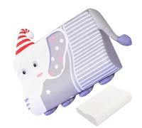 Gungtj Almohada para niños pequeños, cojín ergonómico con diseño de animales para sofá, viajes, hogar, cuna