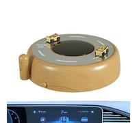 Gungtj Ambientador de aire de perfume para automóvil, ambientador giratorio alimentado por energía solar, adorno purificador de aire para coche, pequeño difusor de aromaterapia con fragancia de larga