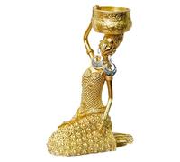 Gungtj Art Sculpture, Vintage Estatua Estética de Resina Africana Femenina Sentada Estatua, Figura Decorativa Tallada a Mano Elegante de Exhibición de Tabla, Perfecto para Cumpleaños Material
