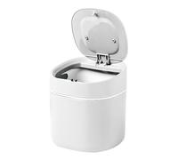 Gungtj Basura Bin, Press To Open Desktop Trash Can, Multi Functional Mini Waste Basket Organizer, Space Saving Tabletop basura para Office, Bedroom, 6,1 x 5,31 x 5,31 pulgadas