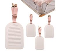 Gungtj Bed Sheet Corner Holders, Adjustable Sheet Holder Straps, Bedding Clips Fasteners, Set of 4 Elastic Fitted, for Home, Hotel, Easy to Use, Sturdy Design, 7,87 x 4,72 pulgadas