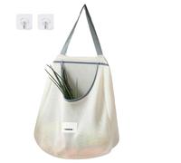 Gungtj Bolsas de comestibles, bolsas de verduras, bolsas de almacenamiento de cocina, bolsas de malla de frutas y verduras, bolsas de almacenamiento de cebolla colgantes, bolsas de almacenamiento para