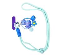 Gungtj Bonito abalorio para bolso de mano, ligero de dibujos animados, divertido dije de pato con material, correa para teléfono con diseño práctico, accesorio de, herramienta de llavero