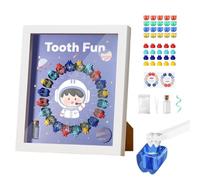 Gungtj Caja de Hada de los Dientes, Caja de Recuerdo del Primer Diente, Caja de recuerdos de hadas Exhibición del primer diente, Regalo de cumpleaños y ducha de bebé para niño y niña, organizador